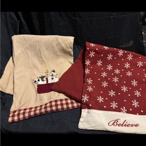 Home Collection Holiday Snowflake and Snowman Table Runners